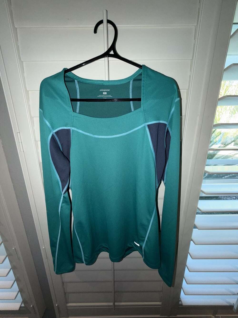 Patagonia Long Sleeve Polyester Baselayer Shirt Green Size L